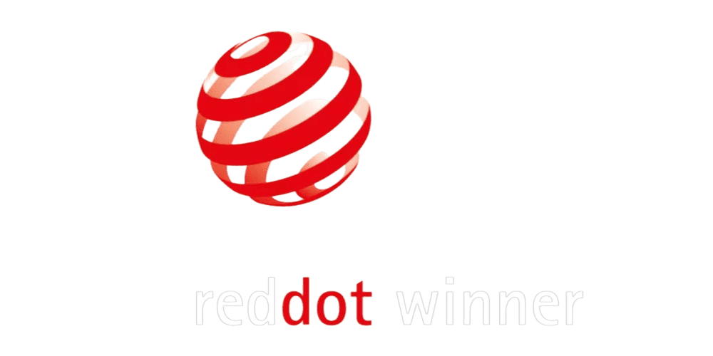 Red Dot Award Gewinner-Logo – Auszeichnung für herausragendes Produktdesign