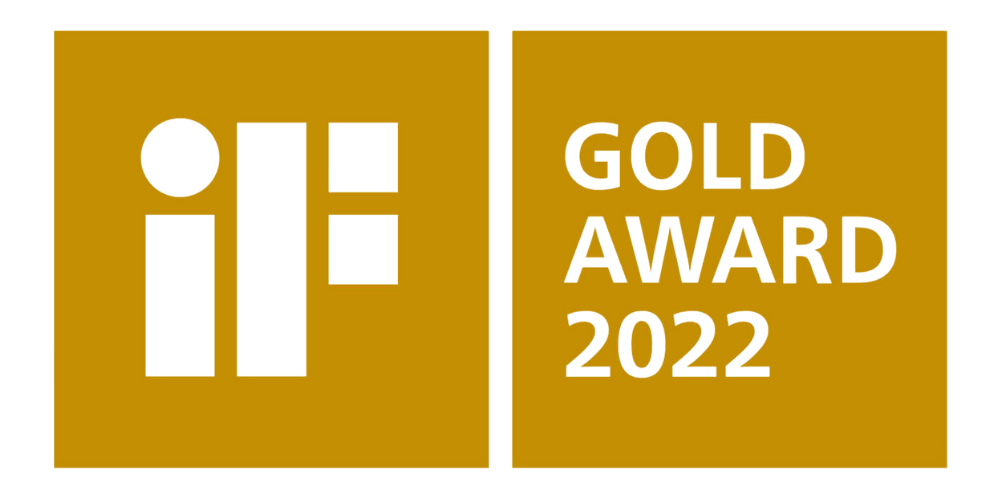 iF Gold Award 2022 Logo – Höchste Auszeichnung für exzellentes Produktdesign