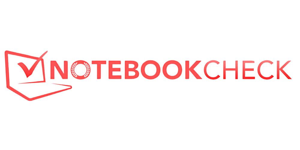Notebookcheck-Logo – Roter Schriftzug mit Häkchen-Symbol.
