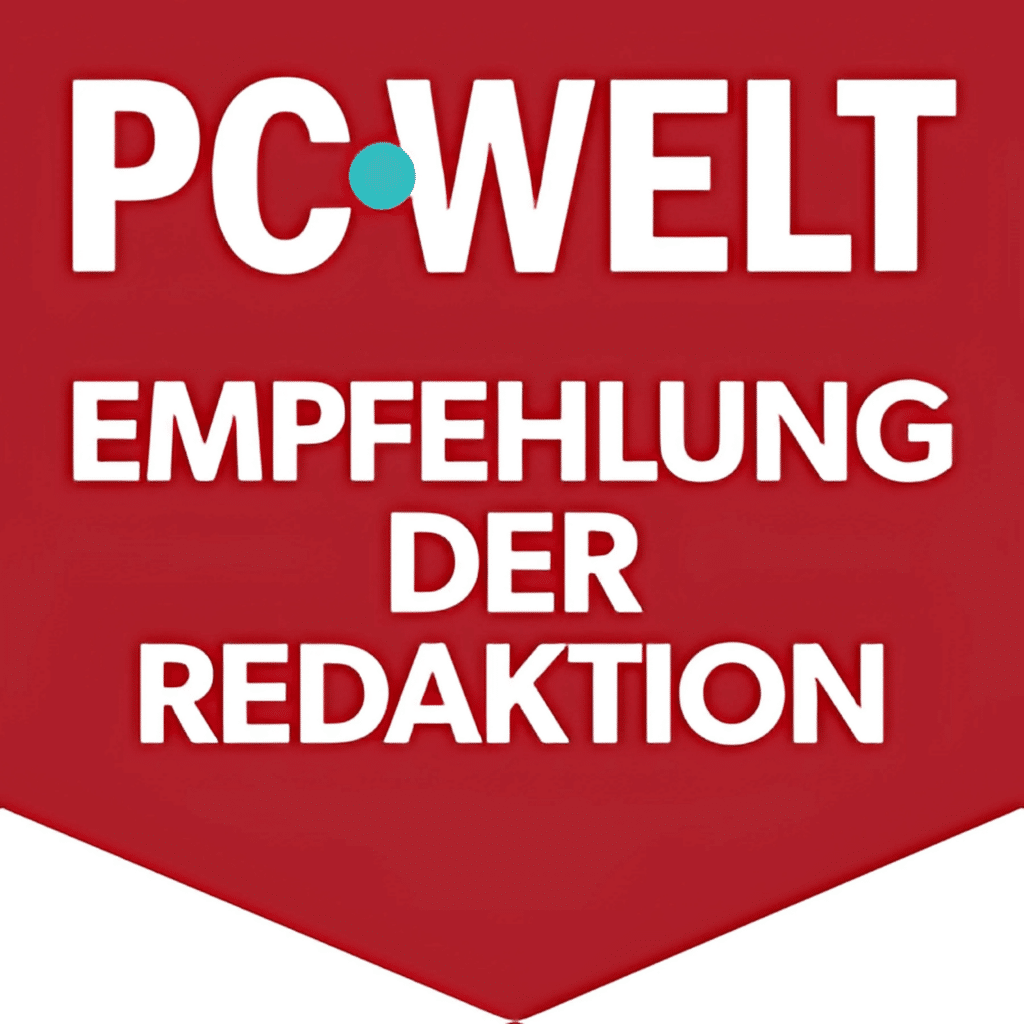 PC-WELT Empfehlung der Redaktion – Auszeichnung für herausragende Produkte.