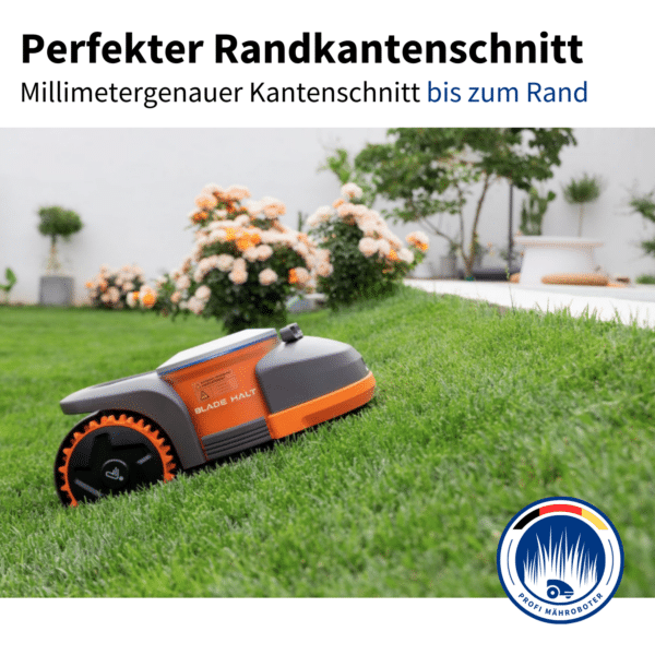 Segway Navimow H3000E Mähroboter sorgt für einen millimetergenauen Kantenschnitt bis zum Rand, damit Ihr Rasen stets gepflegt aussieht.