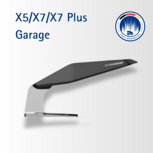 Sunseeker Garage für X5, X7 und X7 Plus – modernes und wetterfestes Schutzdach für Mähroboter, bietet optimalen Schutz vor Sonne und Regen.