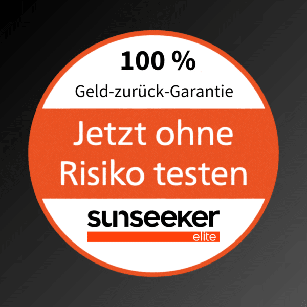 Sunseeker Elite Mähroboter mit 100 % Geld-zurück-Garantie. Jetzt ohne Risiko testen und innovative Rasenpflege erleben.