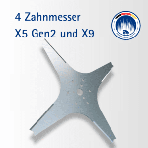 4-Zahnmesser für Sunseeker X5 Gen2 und X9 Mähroboter – Hochwertiges Ersatzmesser für präzisen und gleichmäßigen Rasenschnitt