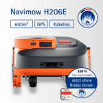 Segway Navimow H206E kabelloser GPS-Mähroboter bis 600 m² mit LiDAR – Testsieger Computer Bild, 100% Geld-zurück-Garantie