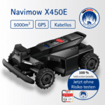 Segway Navimow X450E Mähroboter – Kabelloser GPS Rasenroboter für bis zu 5000 m² mit RTK Navigation