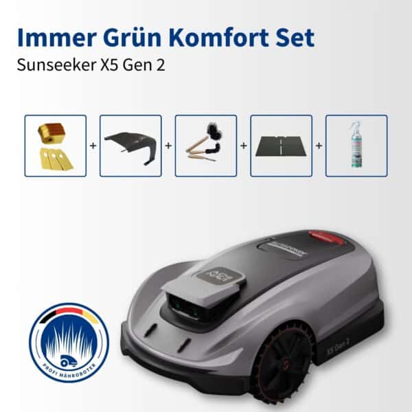 Sunseeker X5 Gen2 | 2.000 m² | Immer grün Komfort Set