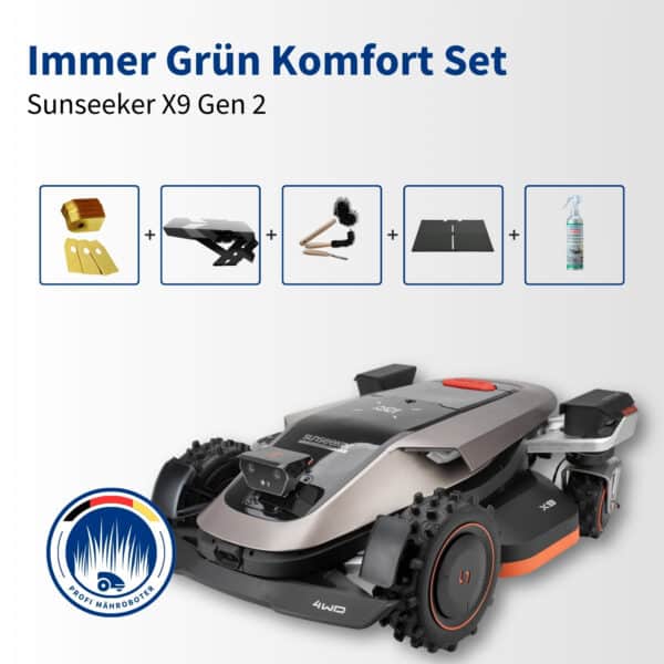 Sunseeker X9 Plus | 24.000 m² | Immer grün Komfort Set