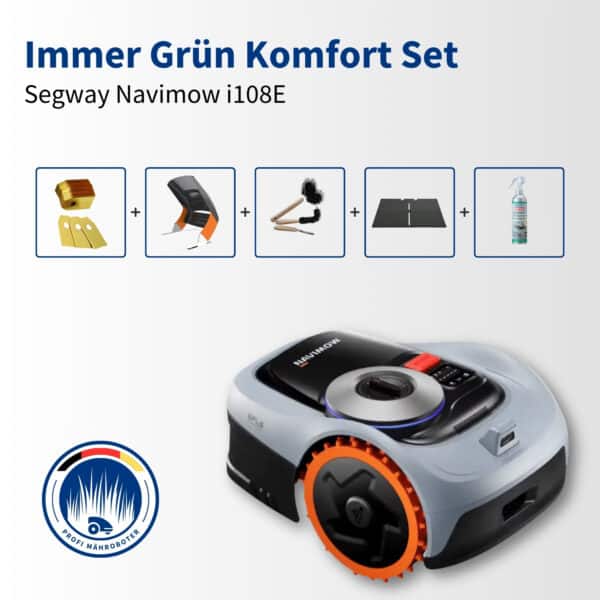Segway Navimow i108E | 800 m² | Immer grün Komfort Set