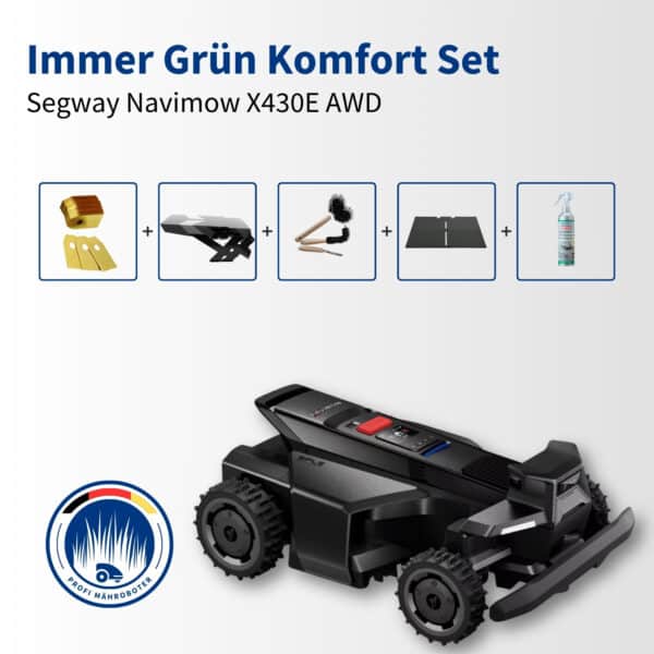 Segway Navimow X430E | 3.000 m² | Immer grün Komfort Set