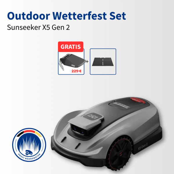 Sunseeker X5 | 2.000 m² | Outdoor Wetterfest Set inkl. GRATIS Sunseeker Garage im Wert von 229 €